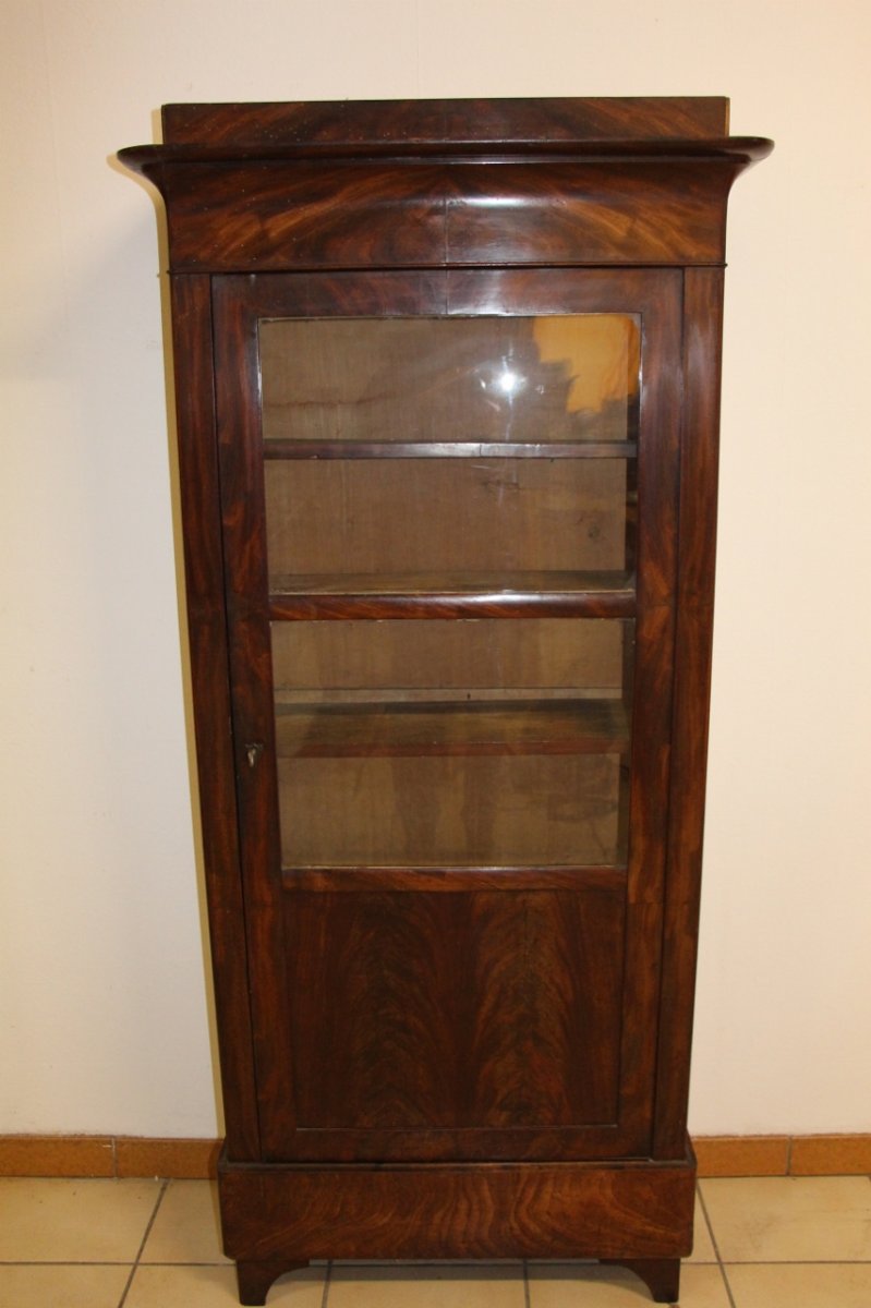 Vitrine En Acajou Louis Philippe -photo-2