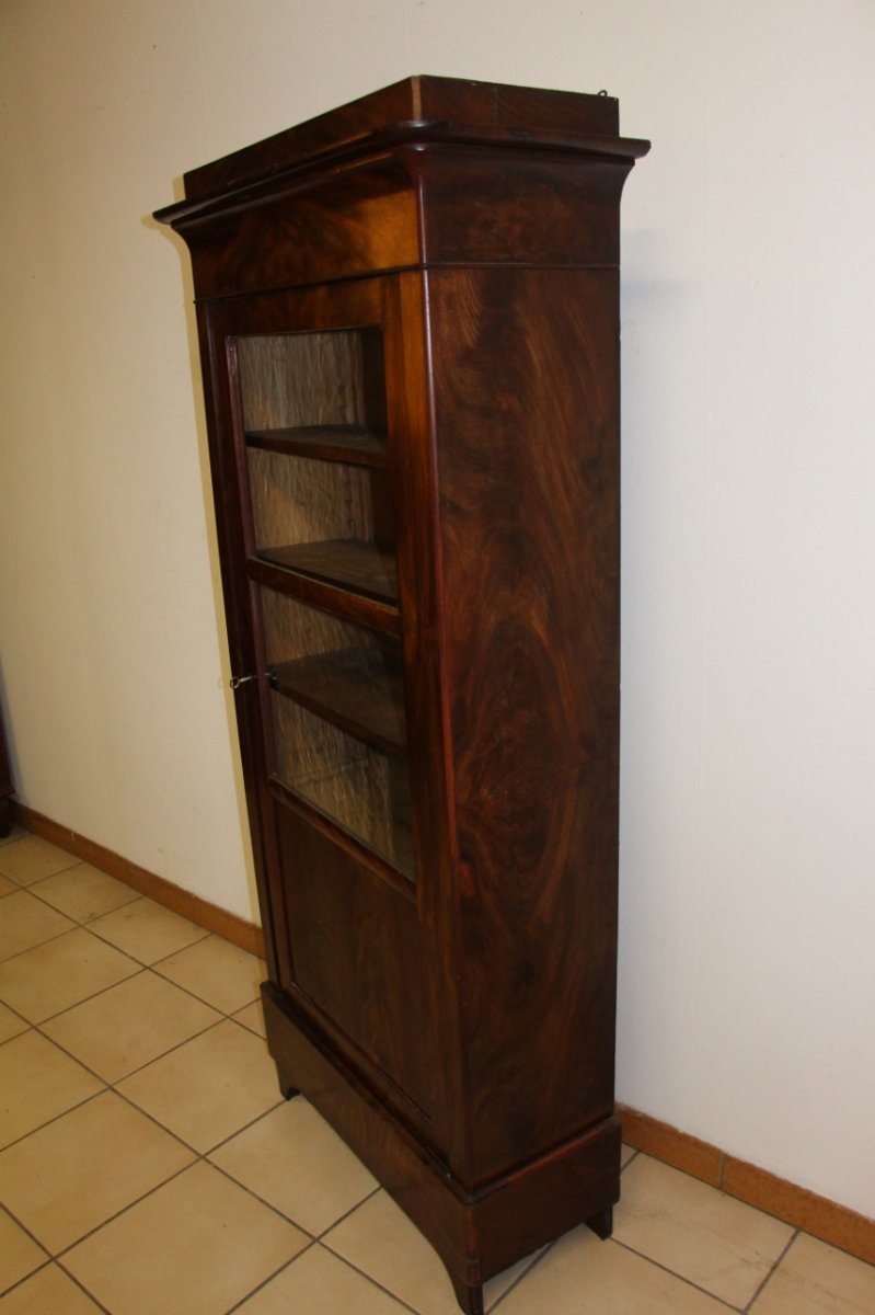 Vitrine En Acajou Louis Philippe -photo-2