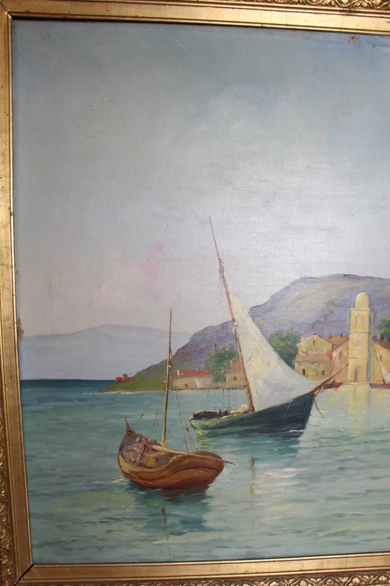 Large Painting By Louis Lartigau-photo-2