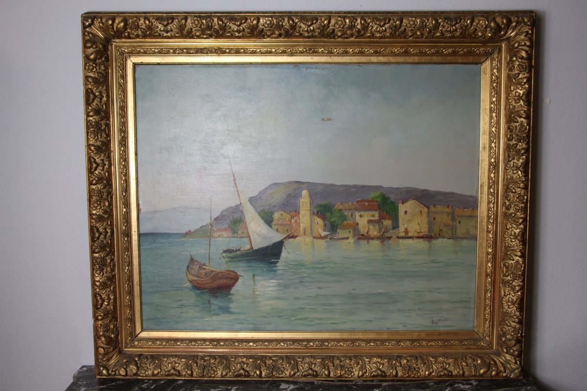 Large Painting By Louis Lartigau