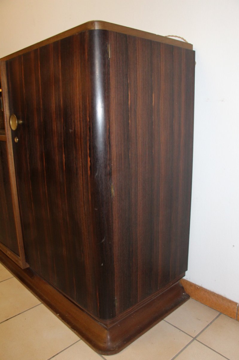 Art Deco Sideboard In Macassar Attributed To Auguste Vallin-photo-3