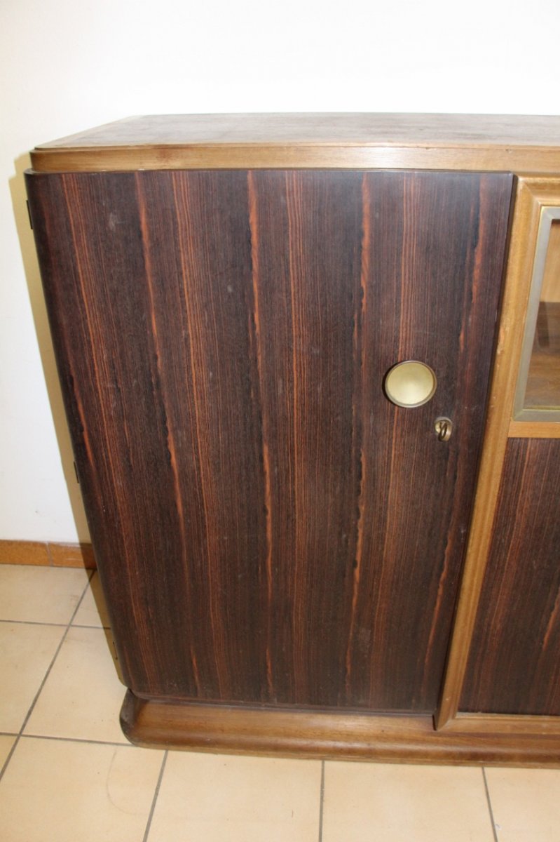 Art Deco Sideboard In Macassar Attributed To Auguste Vallin-photo-2