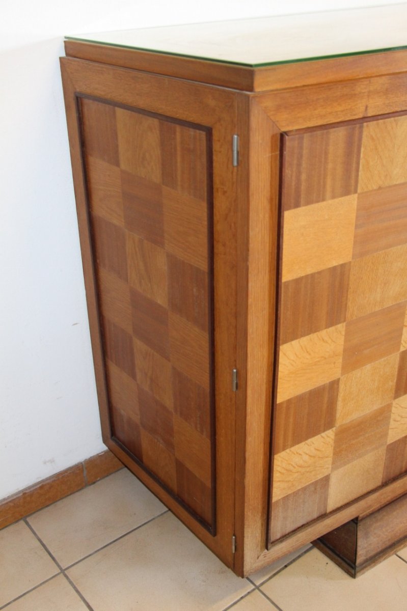 Art Deco Checkered Sideboard-photo-2