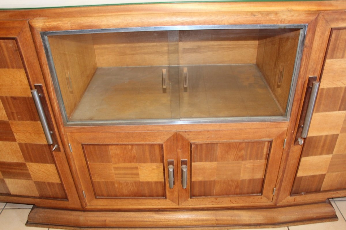 Art Deco Checkered Sideboard-photo-4