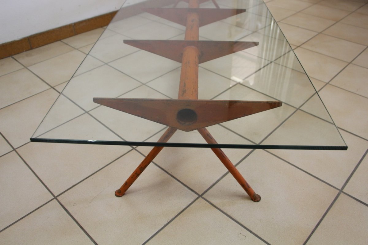 Large Coffee Table Year 50 Jean Prouvé Style-photo-3