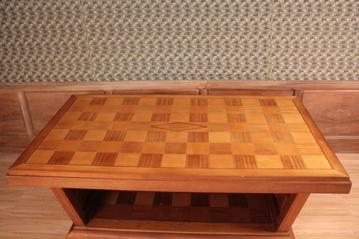 Art Deco Checkered Dining Table-photo-4