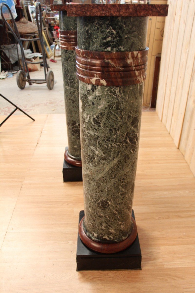 Pair Of Nineteenth Marble Columns-photo-1