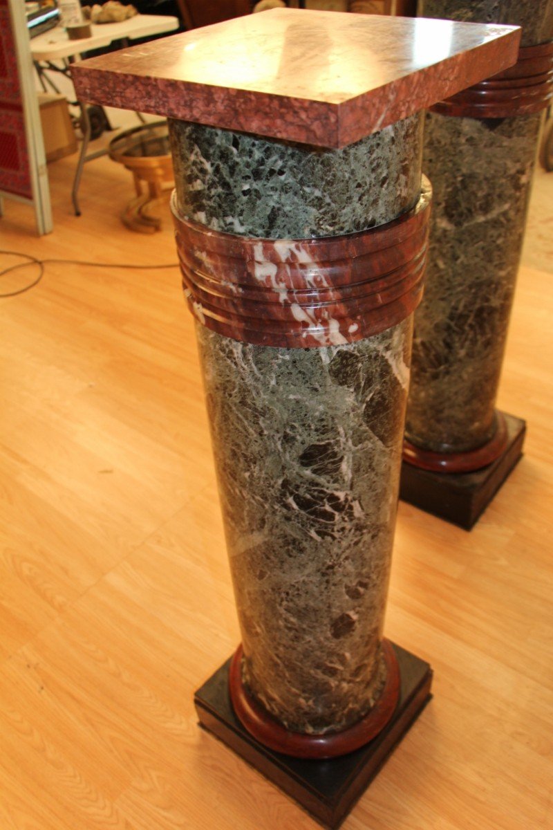 Pair Of Nineteenth Marble Columns-photo-2