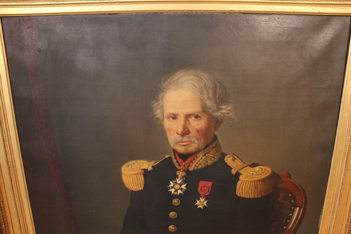 Huge Portrait Of General Gorsse, Deputy And Mayor Of Albi 1853-photo-4