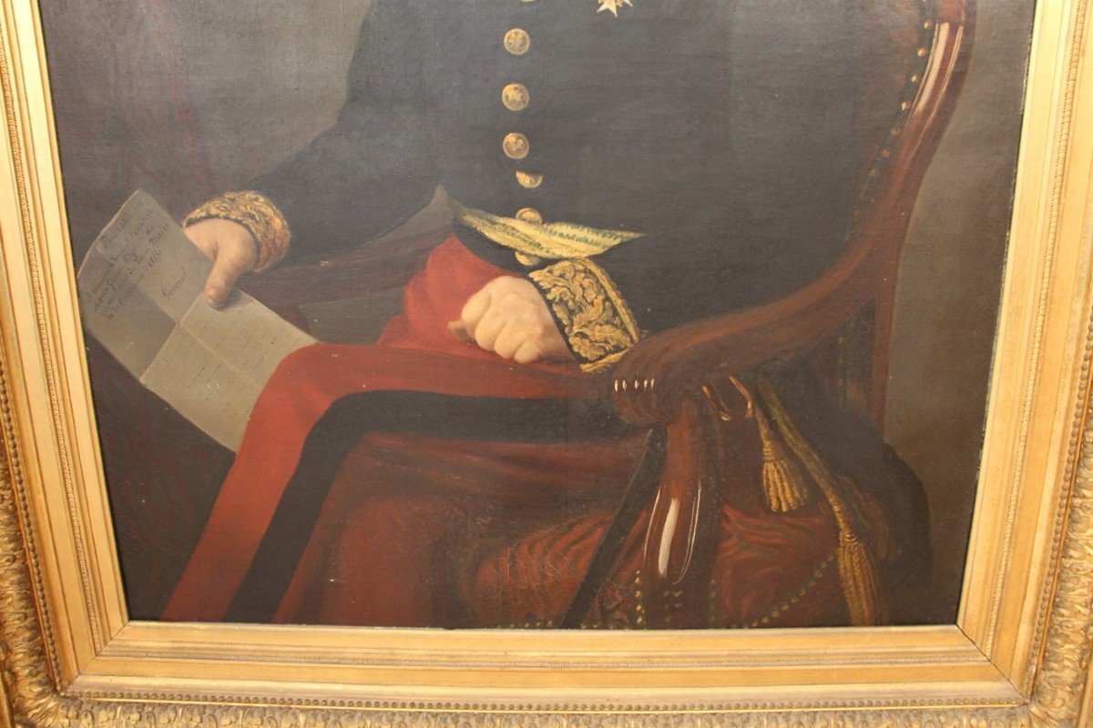 Immense Portrait Du Baron Général Gorsse , Député Et Maire d'Albi 1853-photo-1