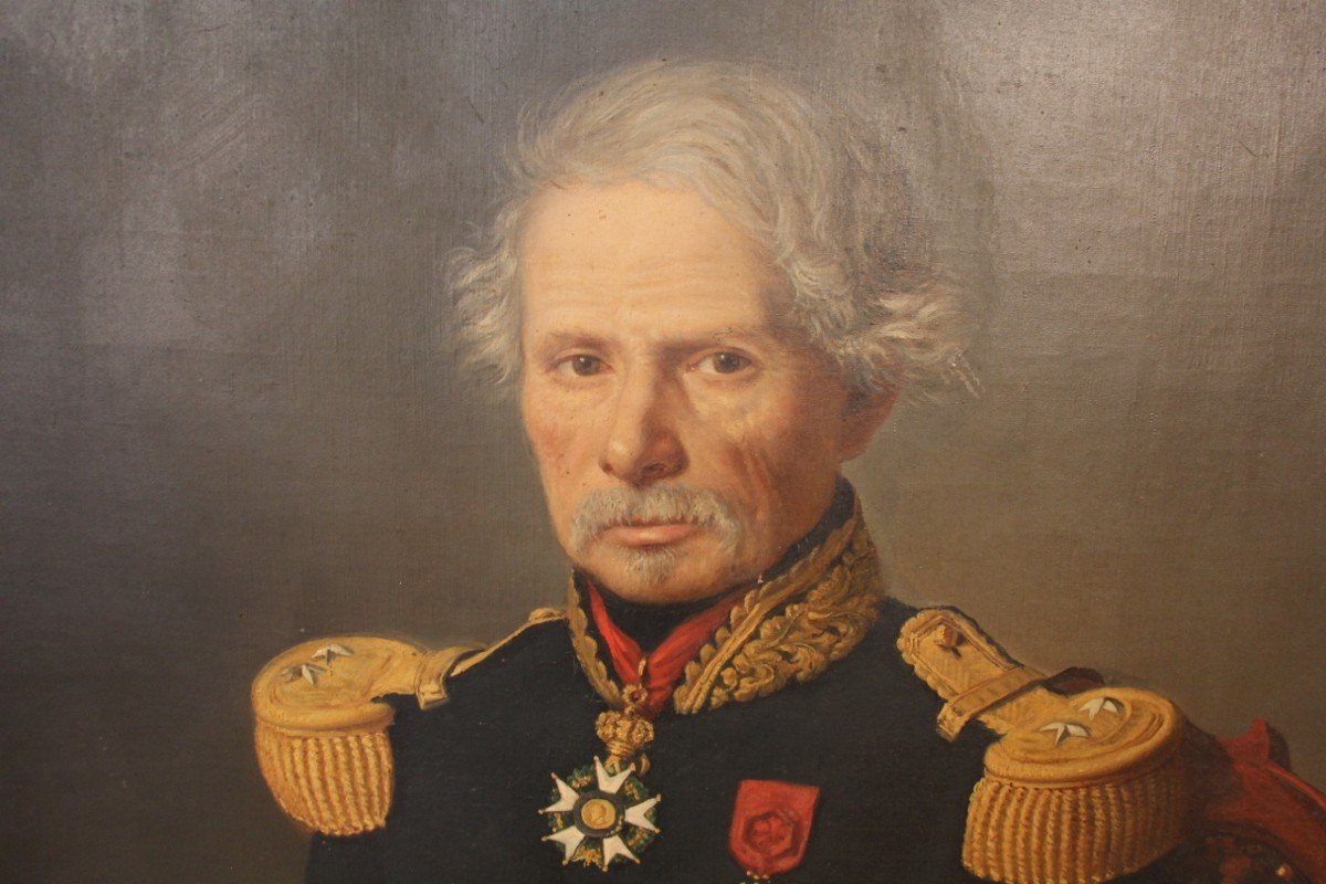 Huge Portrait Of General Gorsse, Deputy And Mayor Of Albi 1853-photo-2