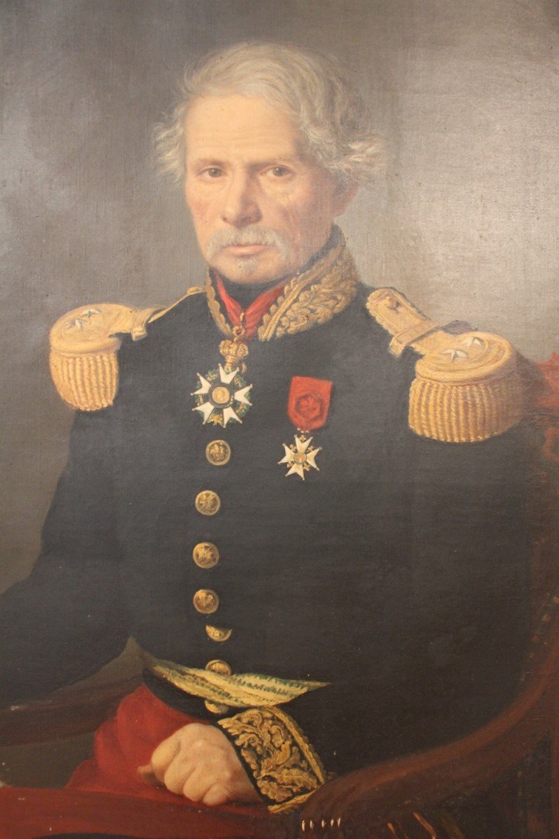 Huge Portrait Of General Gorsse, Deputy And Mayor Of Albi 1853-photo-4