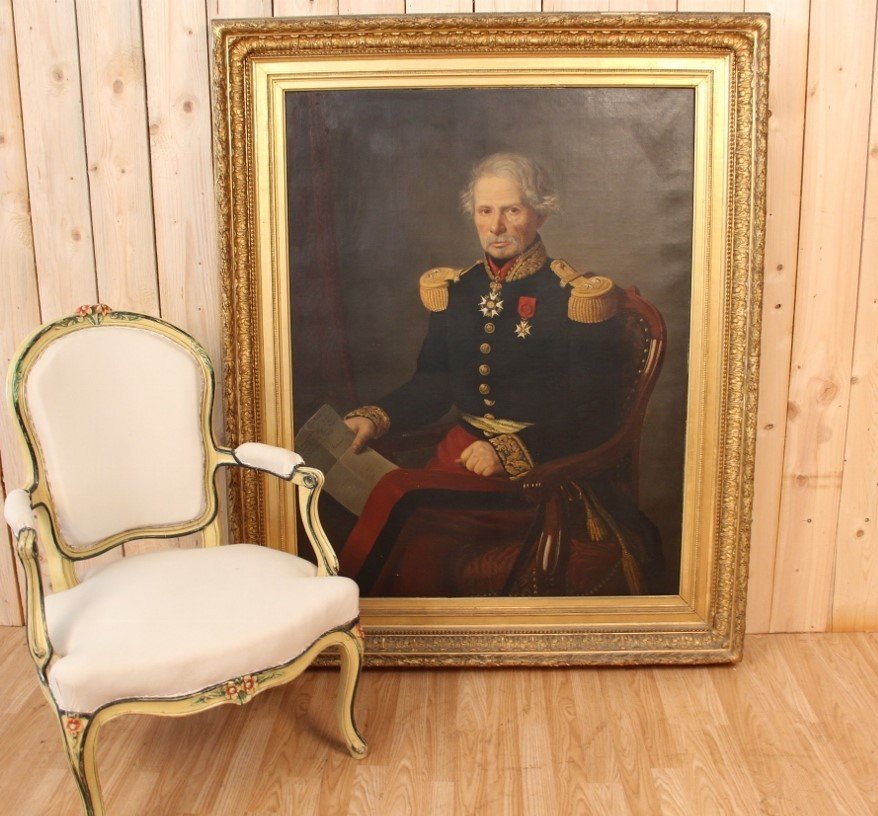 Huge Portrait Of General Gorsse, Deputy And Mayor Of Albi 1853-photo-7