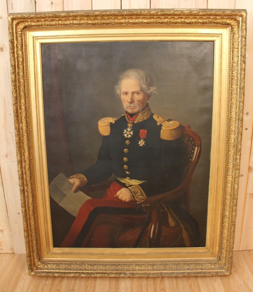 Huge Portrait Of General Gorsse, Deputy And Mayor Of Albi 1853