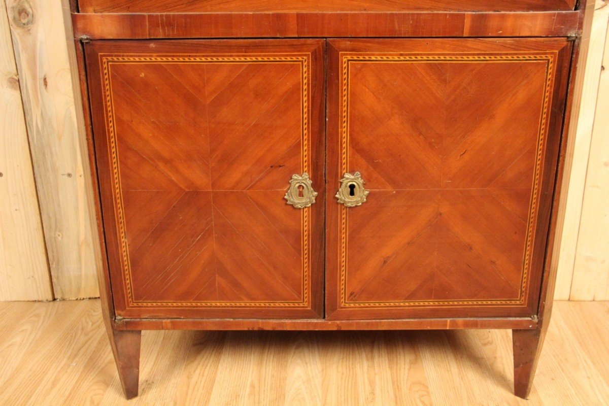 Louis XVI Period Secretary In Marquetry-photo-1