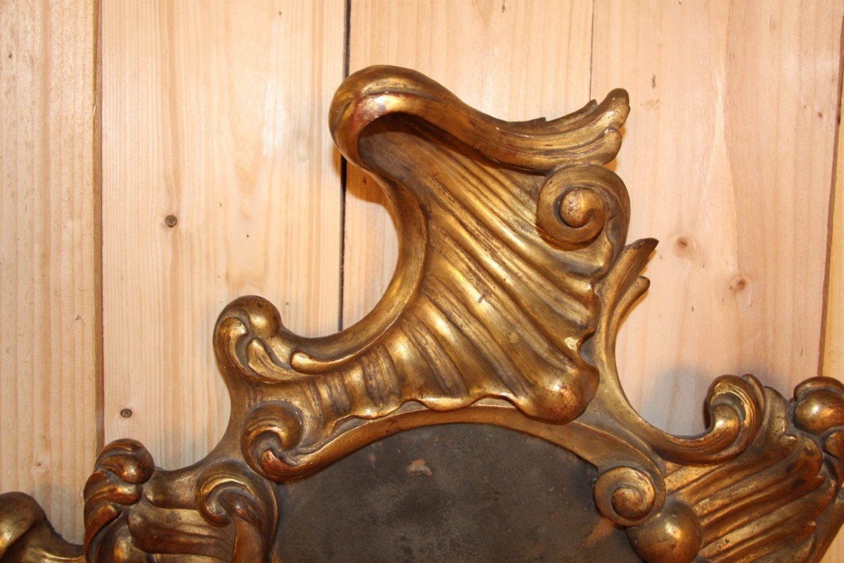 18th Century Italian Rococo Mirror-photo-2