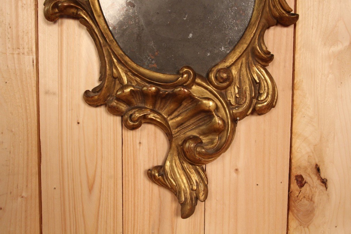 Miroir Italien Rococo d'époque XVIIIeme-photo-1