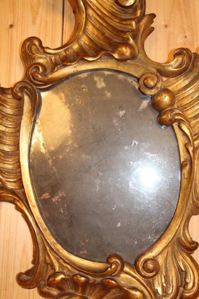 Miroir Italien Rococo d'époque XVIIIeme-photo-2