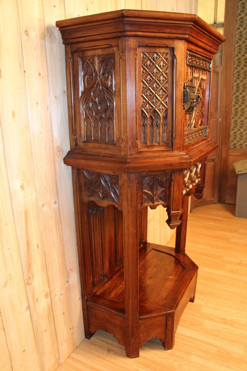 19th Century Neo-gothic Dressoir After A Model From The Museum Of Decorative Arts In Paris-photo-2