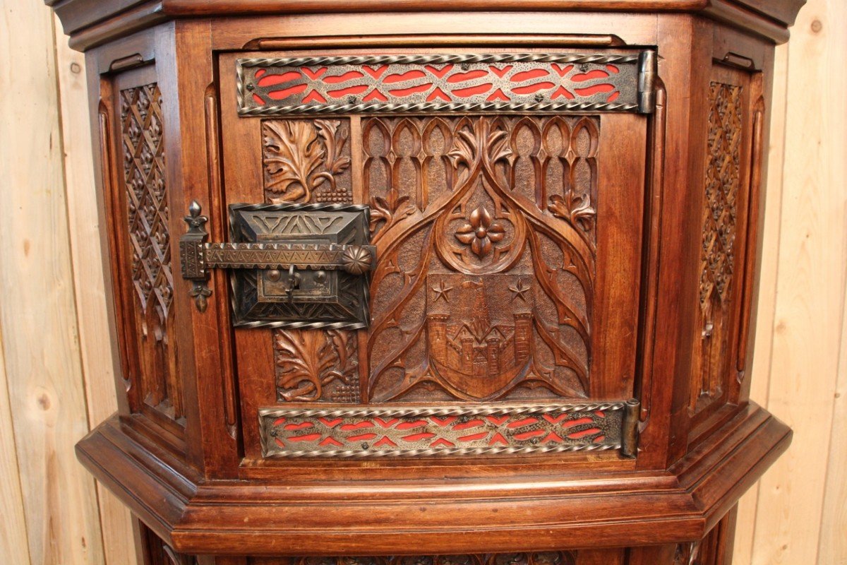 19th Century Neo-gothic Dressoir After A Model From The Museum Of Decorative Arts In Paris-photo-4