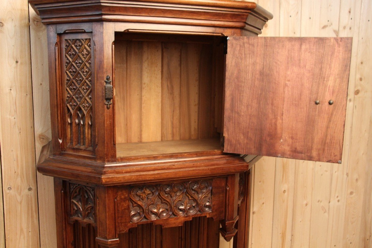 19th Century Neo-gothic Dressoir After A Model From The Museum Of Decorative Arts In Paris-photo-1