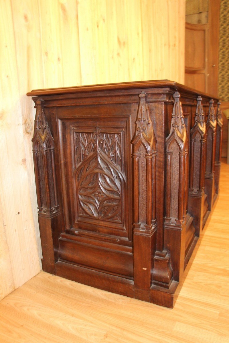 19th Century Neo-gothic Chest Inspired By A Model From The Museum Of Decorative Arts In Paris-photo-3