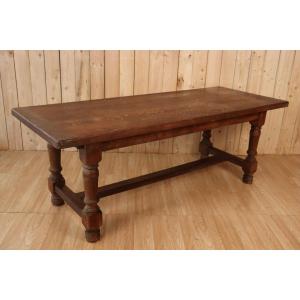 Large Farm Table In Solid Light Oak