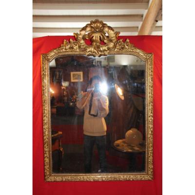 Wooden Mirror Regency Period Doré