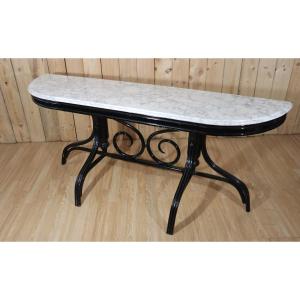 Thonet Style Curved Wooden Console