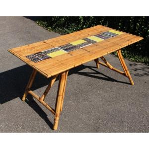 table de salle a manger de Audoux Minnet et Roger Capron 