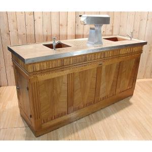 Bar Art Déco De Bistrot, Dessus En Zinc 