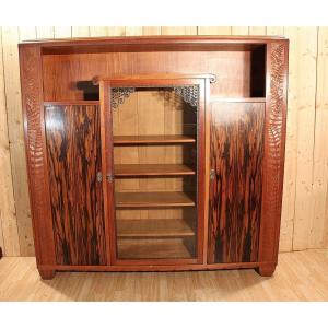 Bibliothèque Art Déco signée Gauthier Poinsignon