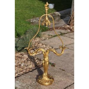 pied de lampe en bronze signé de Lelievre et Susse frère fondeur XIXème
