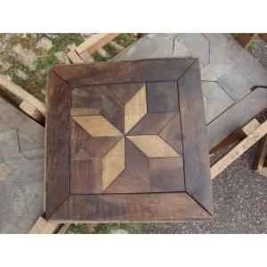 Set Of 70 19th-century Star-shaped Solid Wood Parquet Tiles