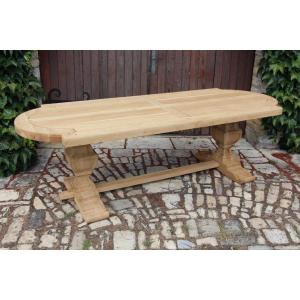 grande table monastère en chêne clair 250 cm de longueur