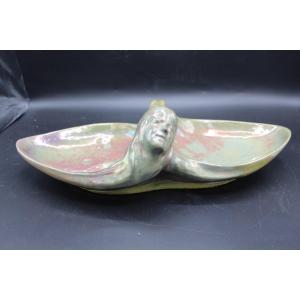 Coupe Vide Poche En Grès De Rambervillers Art Nouveau
