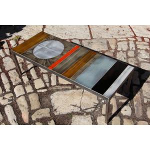 Table Basse En Céramique Modèle " Soleil " De Roger Capron