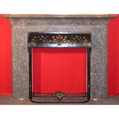 Fireplace "seaweed" Art Nouveau Louis Majorelle