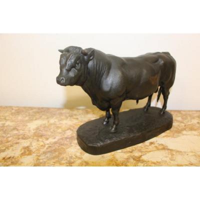 Bronze Of A.jacquemart "the Beef"