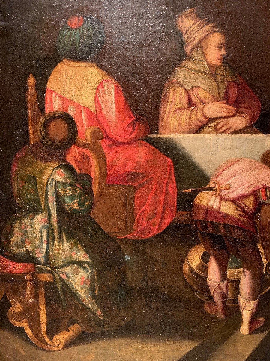 "Scène de banquet sous la Renaissance", Venise, 16 e s.-photo-2
