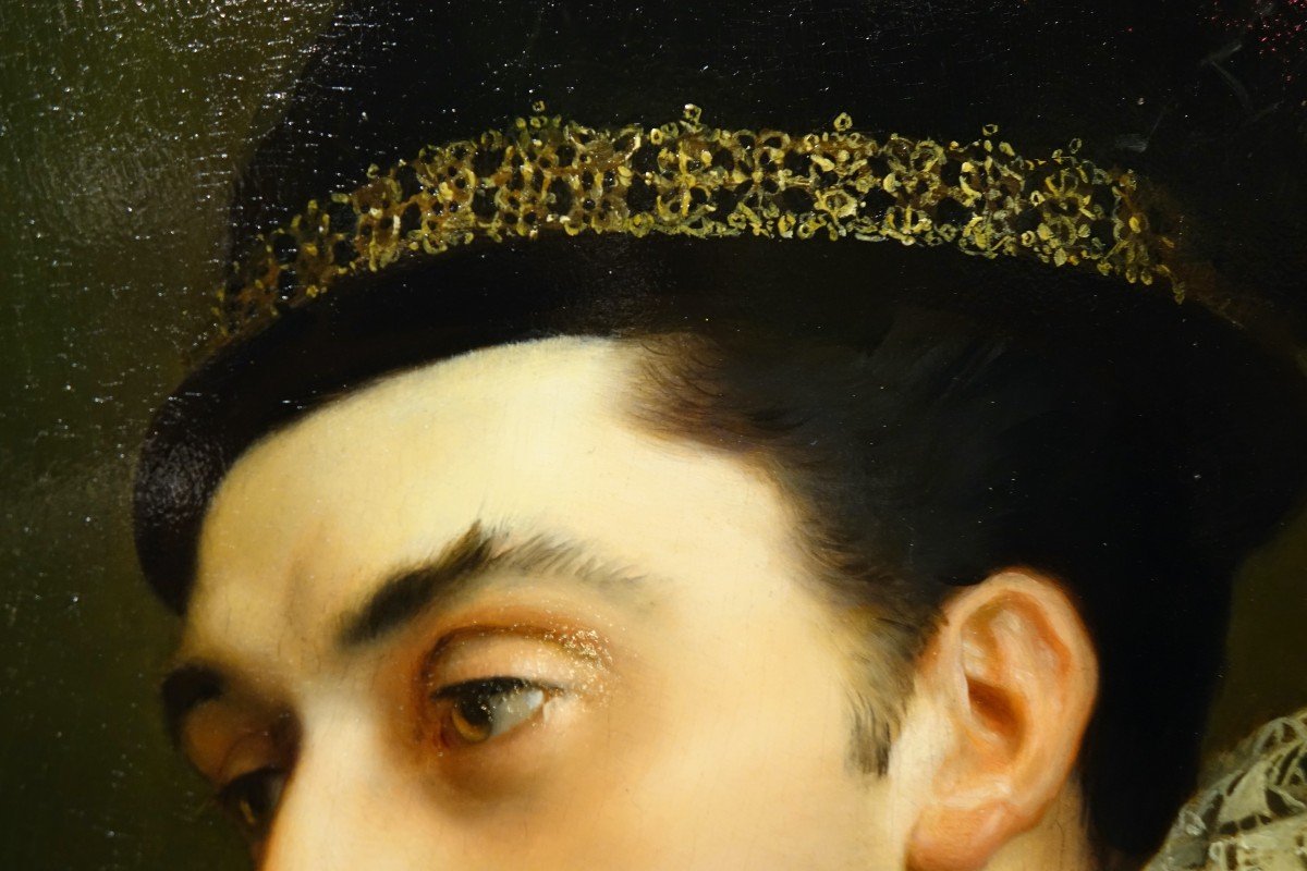 "Jeune aristocrate sous la Renaissance", Georges JACQUET 1887-photo-3