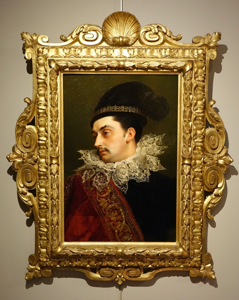 "Jeune aristocrate sous la Renaissance", Georges JACQUET 1887-photo-6