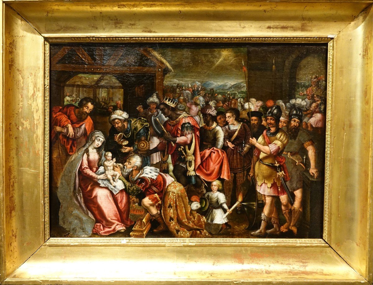 Adoration Des Rois Mages, Flandres , 17e S.-photo-7
