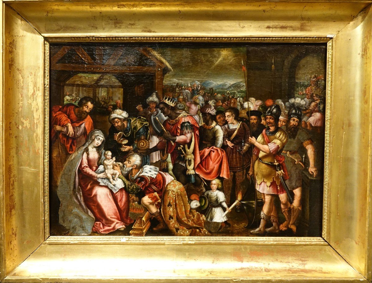 Adoration Of The Magi, Flanders, 17th C.-photo-7