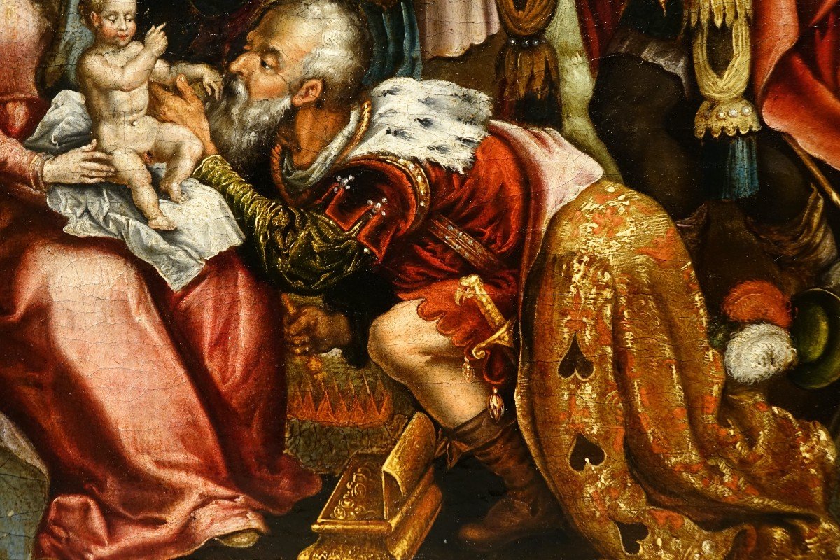 Adoration Of The Magi, Flanders, 17th C.-photo-8