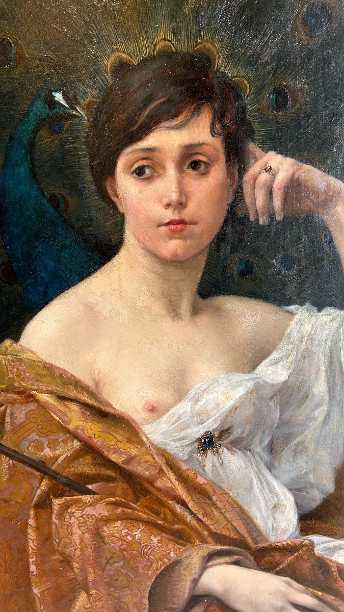 " La déesse Héra"  signé Henri Pinta 1890-photo-5