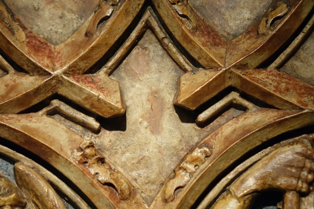 Mid-relief In Linden, Saint George And Saint Michael, Swabia, Circa 1500-photo-5
