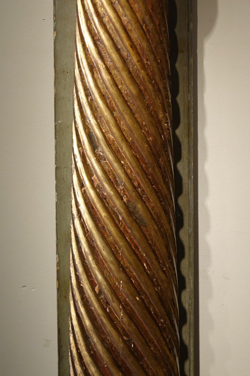 Pair Of Twisted Sconces Columns, France 17th C.-photo-3