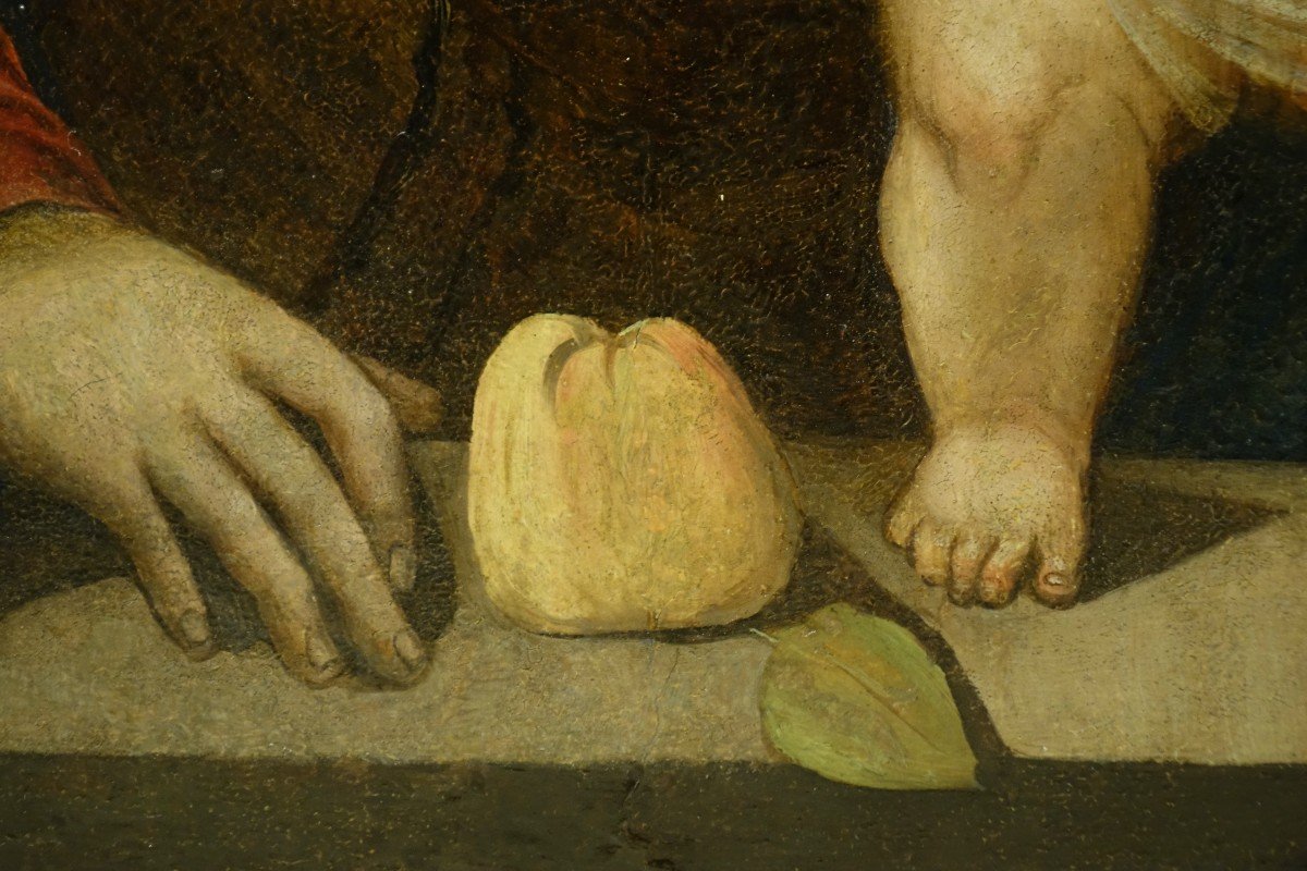 Sainte Famille, Huile Sur Panneau, Italie, Vers 1500-1520-photo-4