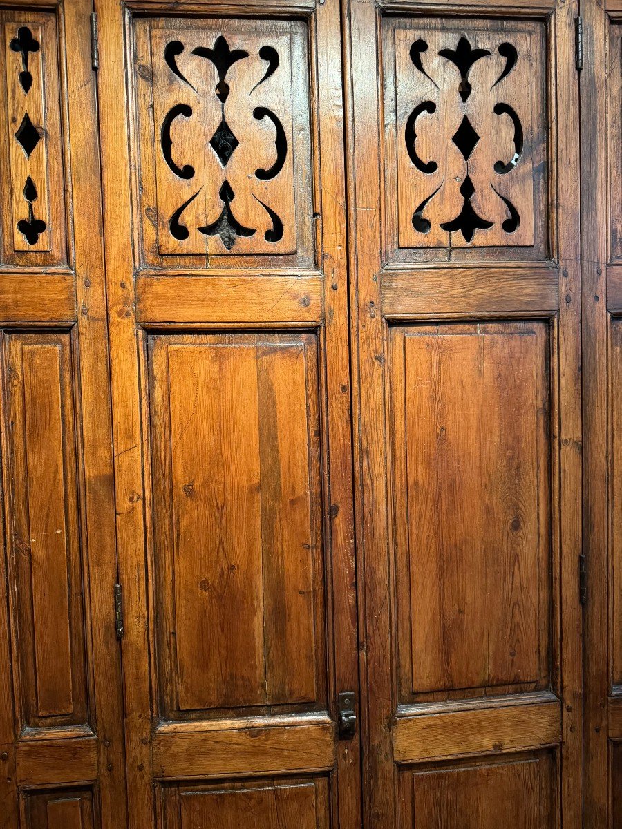 Paire de volets d'intérieur en bois , France, Vers 1830-photo-2